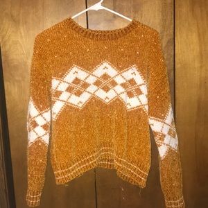 women’s gold sweater